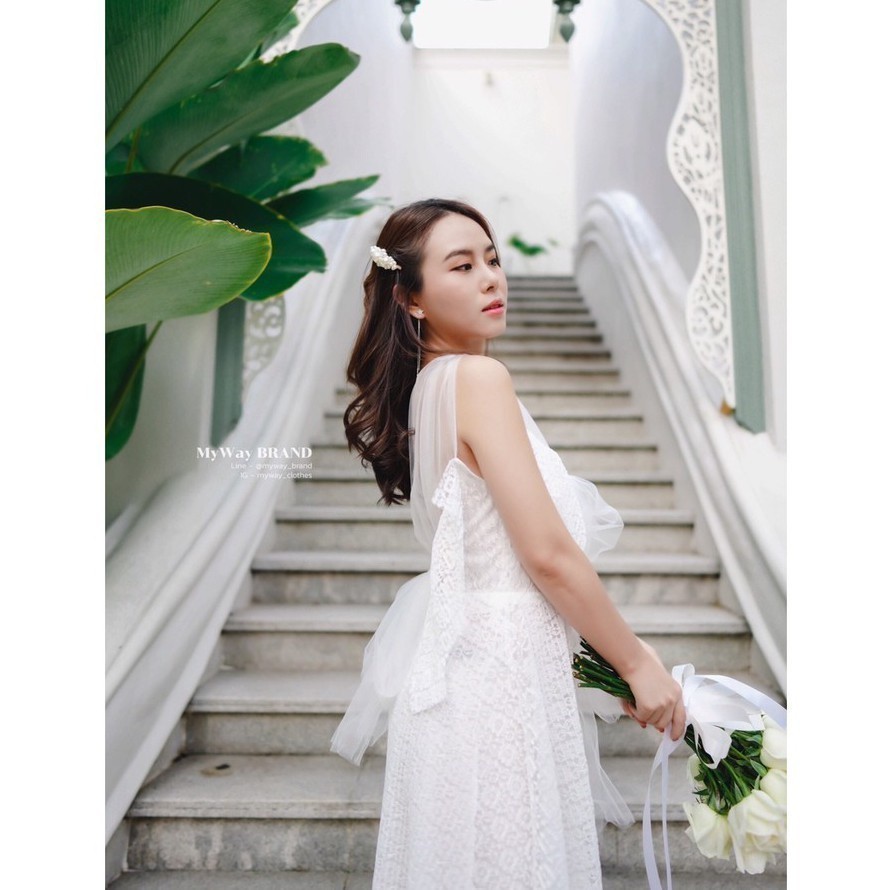 MyWay Brand :ชุดเดรสออกงาน Dress ชุดเดรส Butterfly Wings