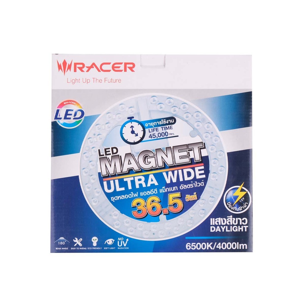 RACER เซตแผงไฟเพดานกลม LED 36.5 วัตต์ รุ่น MAGNET ULTRA WIDE |ZWF|