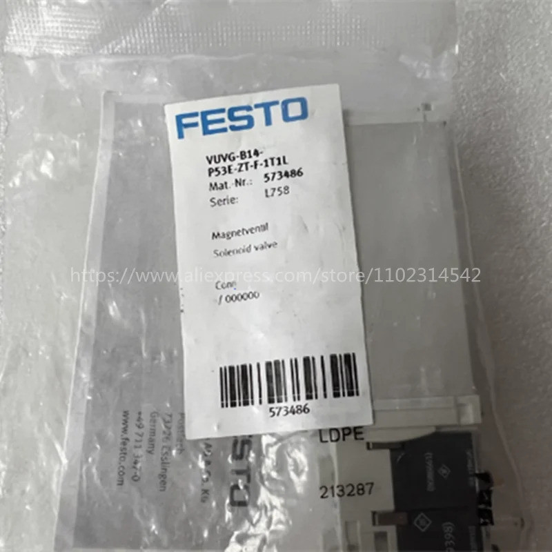 ✢FESTO VUVG-B14-P53E-ZT-F-1T1L 573486 VUVG-B14-M52-AZT-F-1T1L 573482