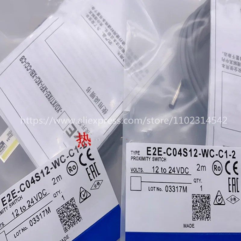 ❂2ชิ้นใหม่ Proximity E2E-C04S12-WC-B1 E2E-S04S12-WC-C1 E2E-S04S12-WC-B1 E2E-C04S12-WC-C1-2