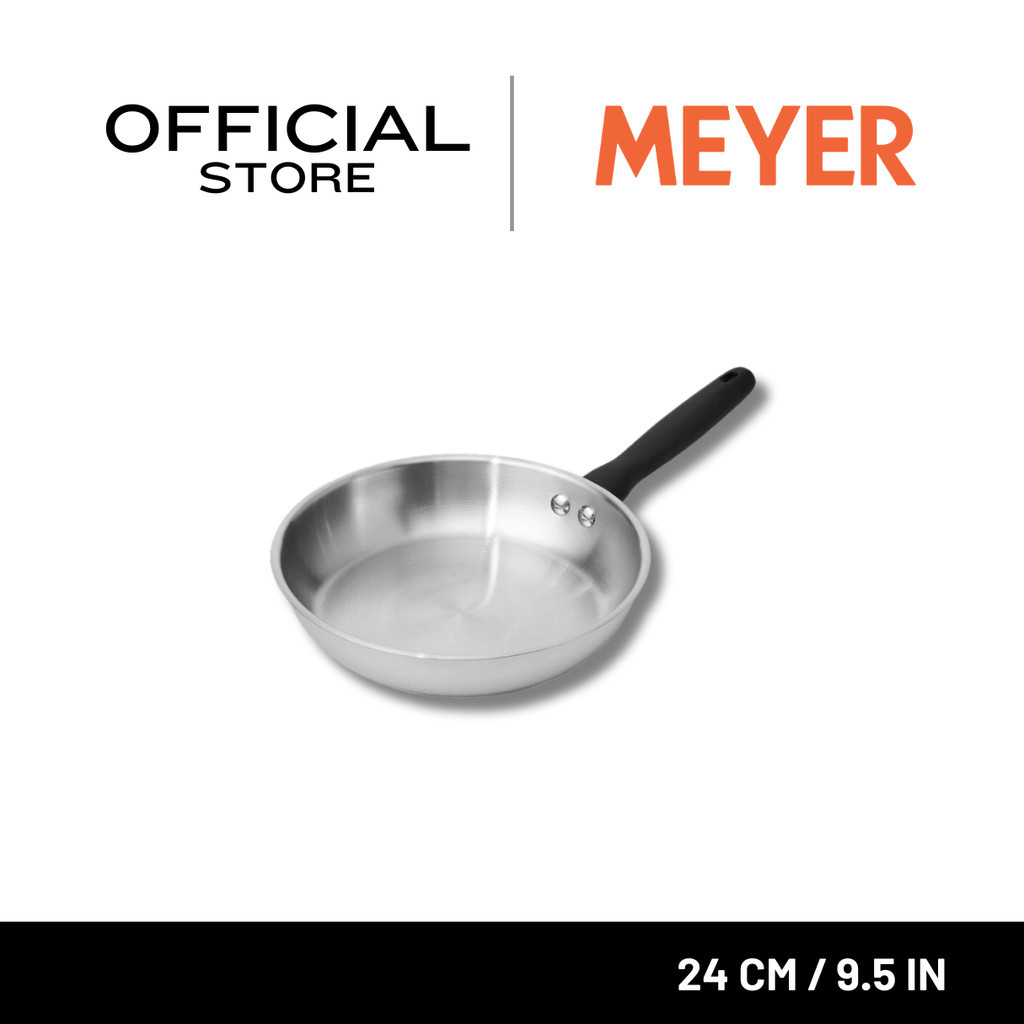 MEYER LUNA SS เครื่องครัวสเตนเลส สตีล กระทะทรงตื้น ขนาด 24 ซม./ 9.5 นิ้ว (71804-T)