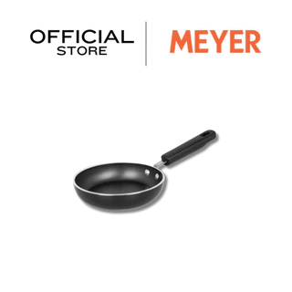 Meyer กระทะทรงตื้น กระทะไข่ดาว,แคมป์ปิ้ง ขนาด 12 ซม. สีดำ เคลือบผิวลื่น ไม่ติดกระทะ (21446-T)