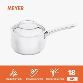MEYER BELLA CLASSICO Stainless Steel 18cm / 2.8L Saucepan หม้อด้ามสแตนเลส สตีล พร้อมฝา (73286-T)