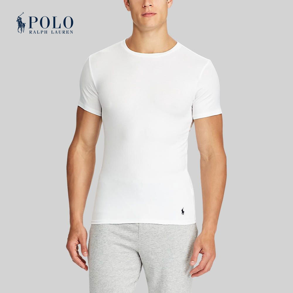 Polo Ralph Lauren Underwear TEE Slim Crewneck 2-Pack เสื้อชั้นในชาย รุ่น MAPOUND0F920038 สี 100 WHITE