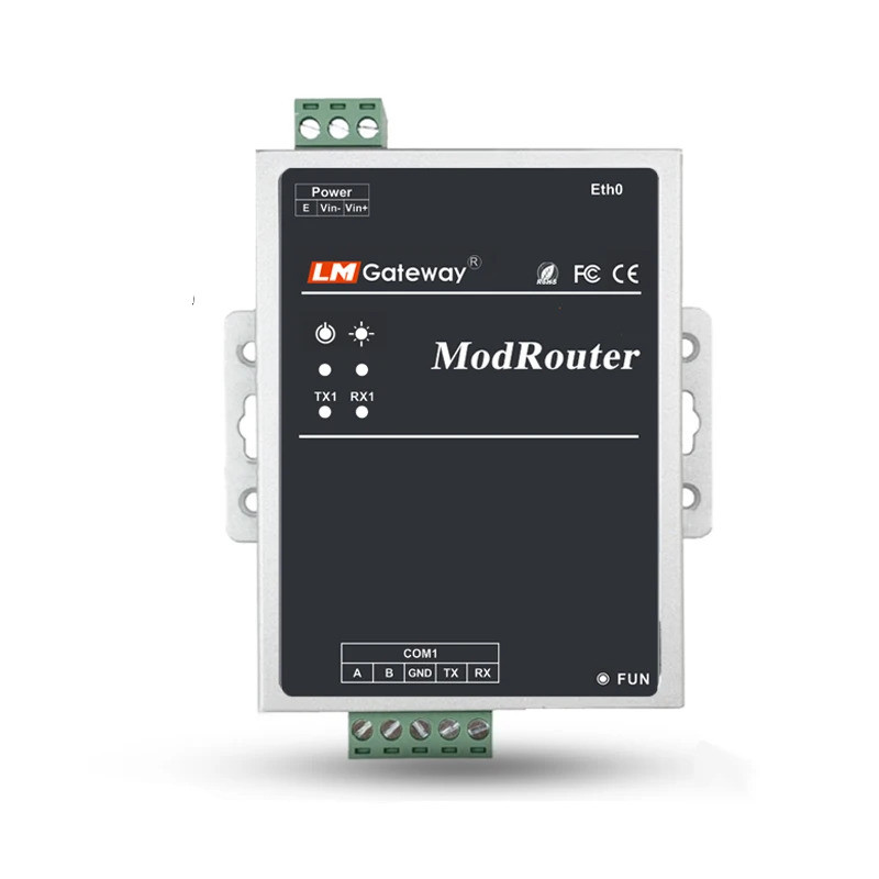 LM ModRouter-101 การกำหนดเส้นทาง Modbus การส่งผ่านโปรโตคอล Modbus RTU ไปยัง Modbus TCP แบบโปร่งใส กา