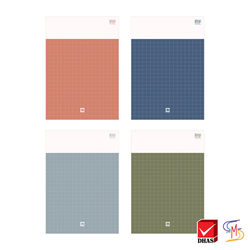 Elephant ตราช้าง สมุด สมุดฉีก A5 70G 30S PFC-202T คละสี จำนวน 1 เล่ม