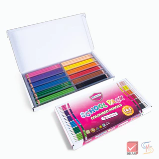 Master Art มาสเตอร์อาร์ต สีไม้ ดินสอสีไม้ 12 สี 144 แท่ง รุ่น School pack (1 ชุด)