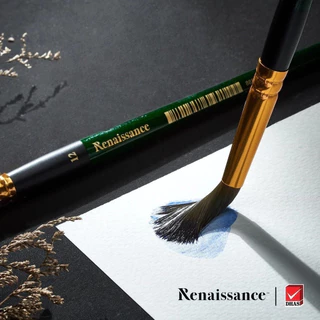 Renaissance พู่กัน พู่กันสีน้ำ ชนิดกลม No.7 - 12 จำนวน 1 ด้าม