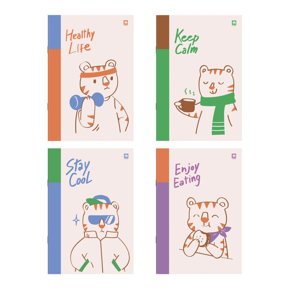 Elephant ตราช้าง สมุด สมุดนักเรียน K-202R 60 แกรม 20 แผ่น (คละสี) 1 เล่ม