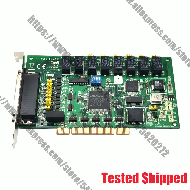 Advantech PCI-1760U REV: A2 การ์ดเอาท์พุตรีเลย์ 8 ทางและอินพุตดิจิตอลแยก