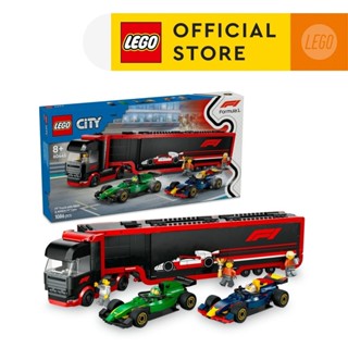 LEGO City 60445 F1 Truck with RB20 & AMR24 F1 Cars (1086 Pie…