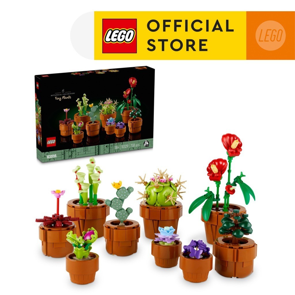 LEGO Icons 10329 Tiny Plants Building Set (758pcs.), Building Blocks, Kids Toy