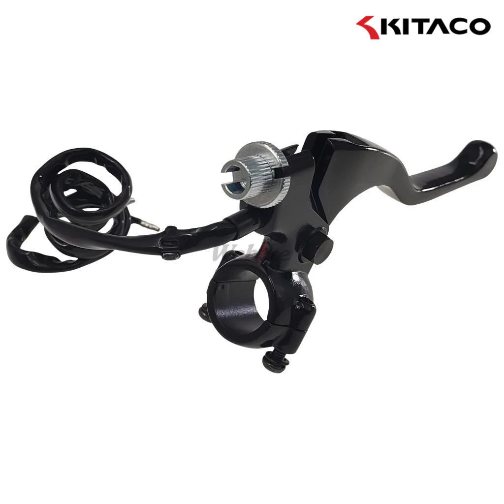 KITACO มือเบรกแบบสั้นพร้อมประกับ (สีดำ/ไม่มีขายึดกระจก)