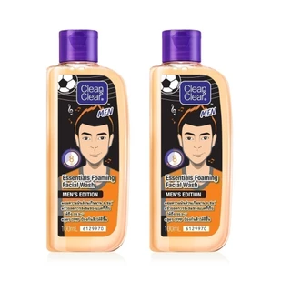 [แพ็คคู่] คลีน แอนด์ เคลียร์ เมน เอสเซนเชียล โฟมมิ่ง เฟเชียล วอช 100 มล. x2 Clean & Clear Foaming Facial Wash Men 100ml