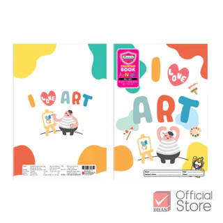 Master Art สมุดวาดรูป สมุดวาดเขียน 80G 10S MJ-021 จำนวน 1 เล่ม (คละลาย)