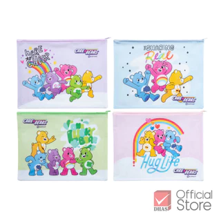 Elephant แฟ้มซิป กระเป๋าซิปพลาสติก A4 แคร์แบร์ (คละลาย) จำนวน 1 ชิ้น