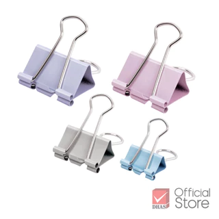 Elephant คลิปหนีบ คลิปหนีบกระดาษ สีพาสเทล No. E110 / E111 / E112 จำนวน 1 แผง