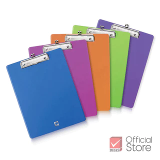 Elephant คลิปบอร์ด PP-TS 7770 A4 คละสี จำนวน 1 ชิ้น