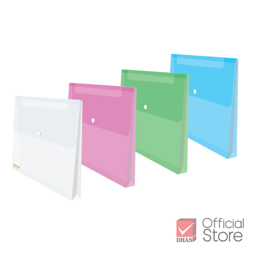 Elephant แฟ้ม แฟ้มกระดุม ขยายข้าง A4 421X  จำนวน 1 แฟ้ม