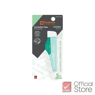 Elephant เทปลบคำผิด รุ่น เฟอร์รี่ 5 มม. x 5 ม. จำนวน 1 ชิ้น