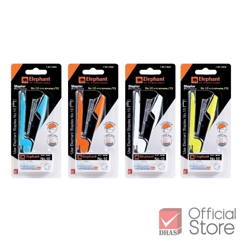 Elephant เครื่องเย็บกระดาษ ชุดเย็บกระดาษ No.10 อีโว สเฟียร์/Y2 จำนวน 1 ชิ้น