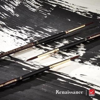 Renaissance พู่กัน สีอะคริลิค พู่กันหัวกลม จำนวน 1 ด้าม