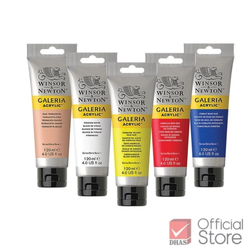 Winsor&Newton Galeria สีอะคริลิค แกเลอเรีย 120 มล. 56 เฉดสี จำนวน 1 หลอด ชุดที่ 1/2
