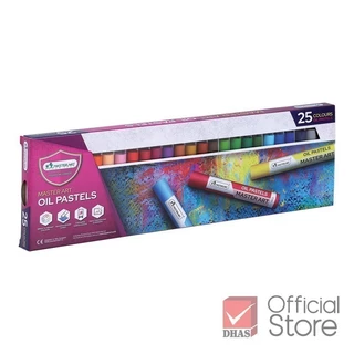 Master Art สีชอล์ก สีชอล์กน้ำมัน 25 สี เนื้อสีสด เนียนนุ่ม – จำนวน 1 กล่อง