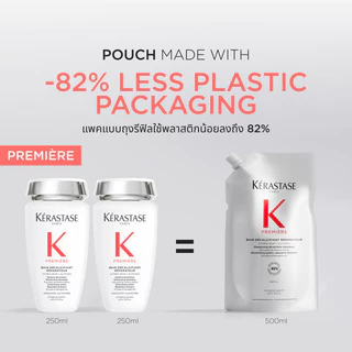 [รีฟิล] KERASTASE PREMIERE แชมพูสำหรับปัญหาผมเสีย บำรุงล้ำลึกพร้อมเชื่อมแกนเคราติน คืนเส้นผมแข็งแรง ถุงรีฟิล 500มล
