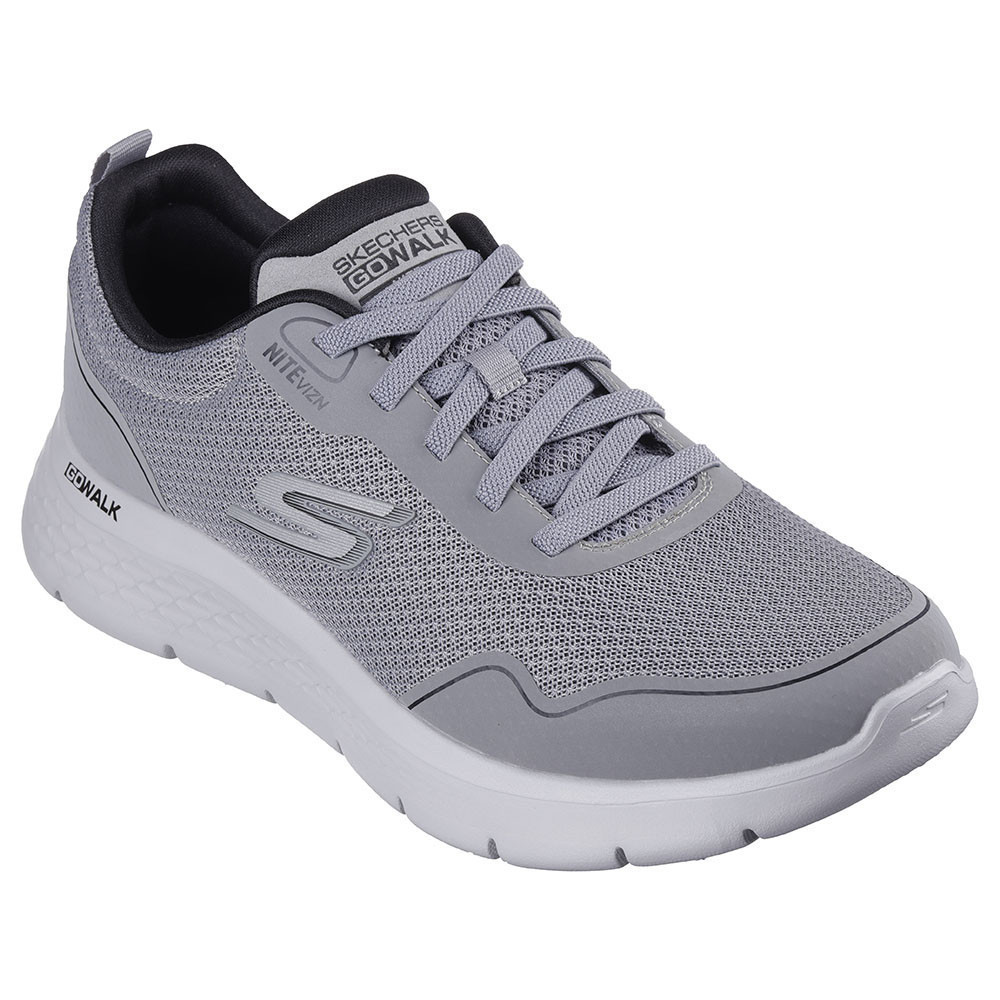 Skechers สเก็ตเชอร์ส รองเท้าผู้ชาย Men GOwalk Flex GOwalk Shoes - 216494-GRY - Air-Cooled Goga Mat