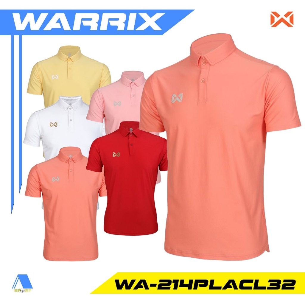 [[ส่งฟรี!! มีเงินคืน]] WARRIX เสื้อโปโล รุ่น PREMIUM รหัส WA-214PLACL32 ชุดที่ 1 แท้100%