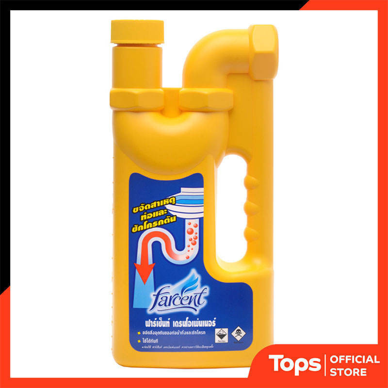 FARCENT ฟาร์เซ็นท์ผลิตภัณฑ์ทำความสะอาดท่อและชักโครกตัน 1000มล. [4710731050101]