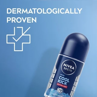 [สินค้าขายดี]นีเวีย เมน คูล คิก โรลออนสูตรเย็น โรออนลดเหงื่อ 50 มล 2ชิ้น NIVEA