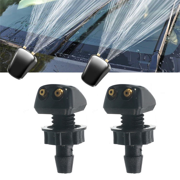 1เซ็ตยานยนต์วัตถุประสงค์ทั่วไปด้านหน้ากระจกขัดพื้นหัวฉีดปัดน้ําฝนปรับหัวฉีดสเปรย์