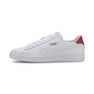PUMA BASICS - รองเท้าผ้าใบ Smash v2 สีขาว - 36521517