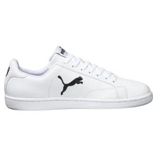 PUMA BASICS - รองเท้าผ้าใบทำจากหนัง Smash Cat สีขาว - 36294503