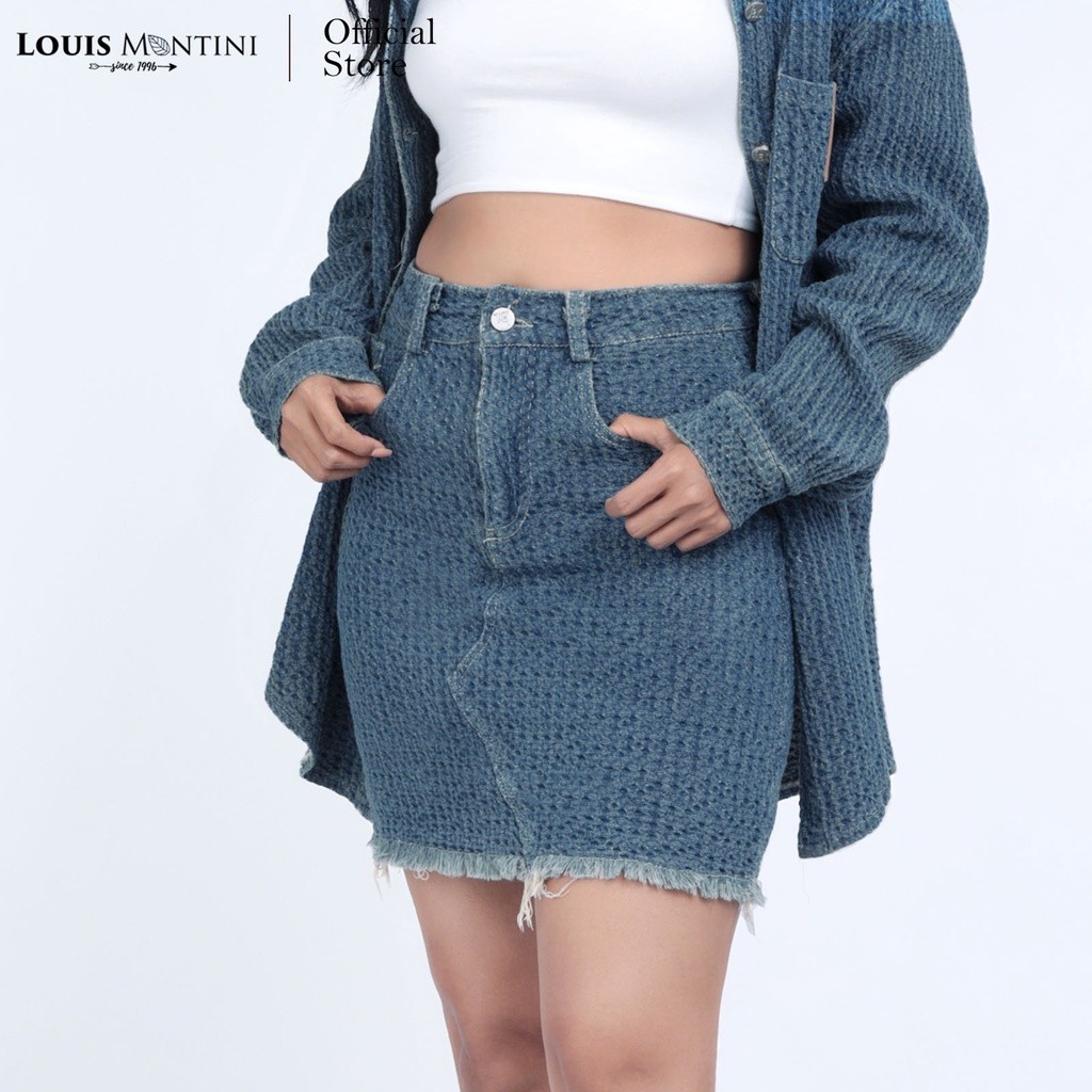 Louis Montini (The Costume) กระโปรงยีนส์ผู้หญิง Mini-Skirt DEIM-SK002