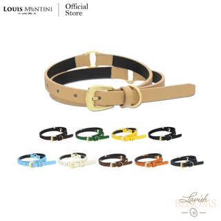 Louis Montini (Lavish Blooms) เข็มขัดผู้หญิง หนังวัวแท้ Wome…