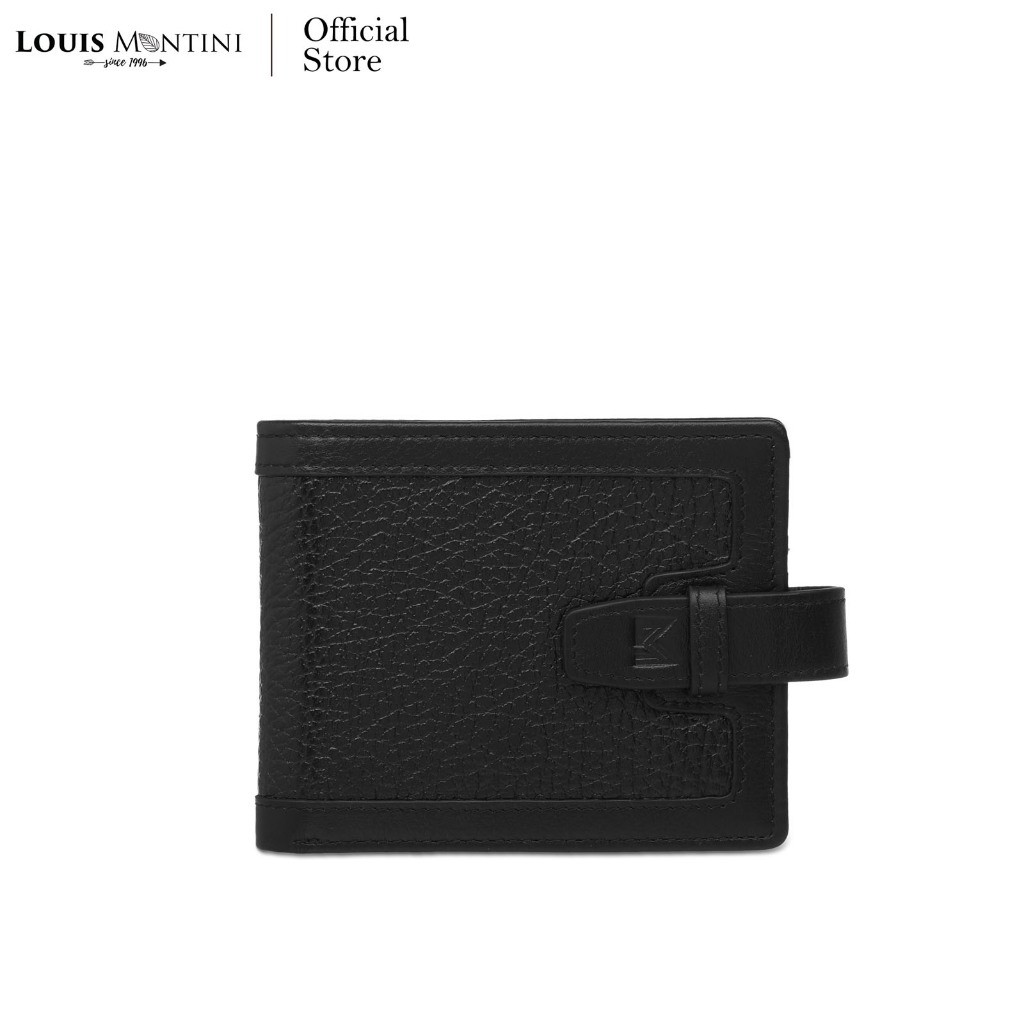 Louis Montini (Flawsome) กระเป๋าสตางค์ผู้ชายหนังวัวแท้ มีหูล็อค Men's Wallet TTM126