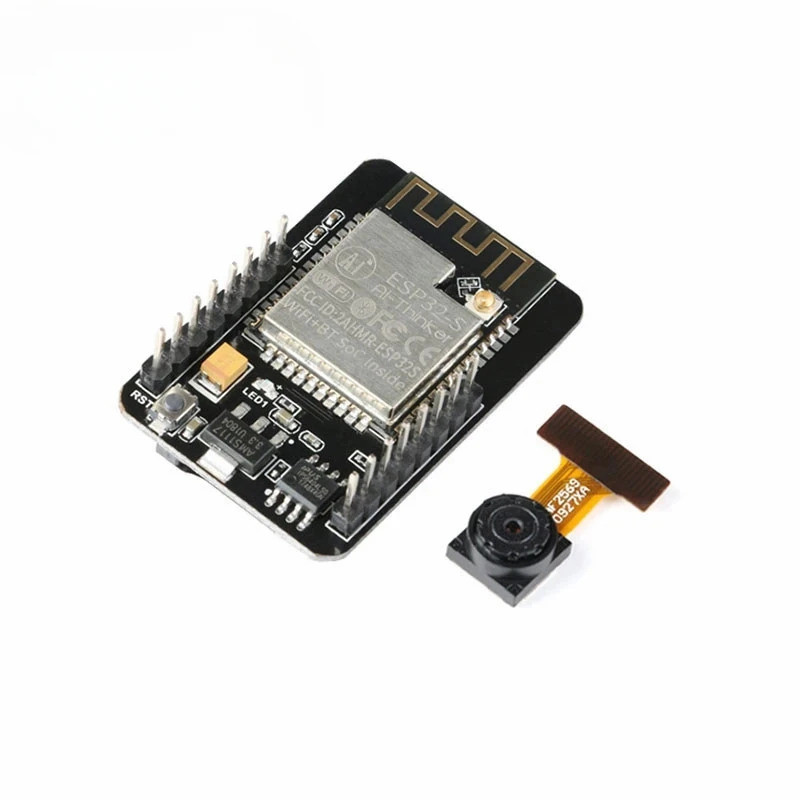 10 ชิ้น โมดูลกล้อง WiFi + Bluetooth ESP32-CAM โมดูลกล้องบอร์ดพัฒนา ESP32 พร้อมโมดูลกล้อง OV2640 2MP 