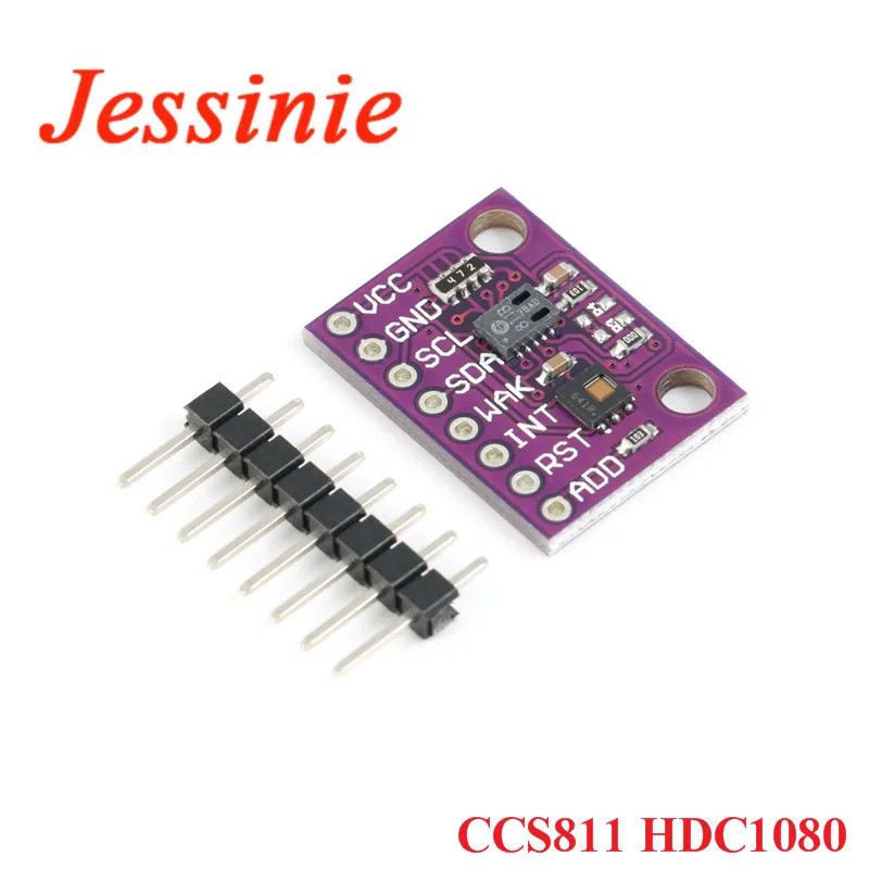 โมดูลเซ็นเซอร์ HDC1080 CCS811 สำหรับตรวจวัดคุณภาพอากาศ น้ำมันพิษ CO2 VOCs อุณหภูมิและความชื้น สำหรับ