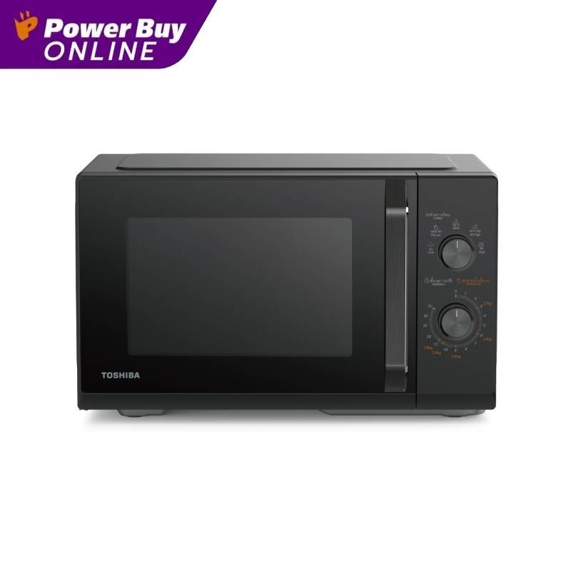 Toshiba ไมโครเวฟ (800 วัตต์, 25 ลิตร, สีดำ) รุ่น MW3-MM25PE(BK)