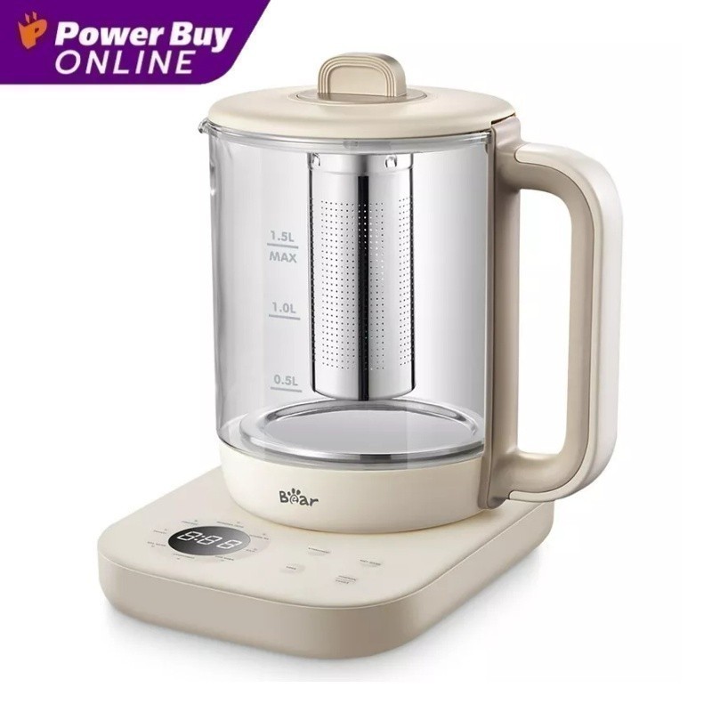 BEAR กาต้มน้ำไฟฟ้า Multi-Function (1000 วัตต์, 1.5 ลิตร) รุ่น BR0067