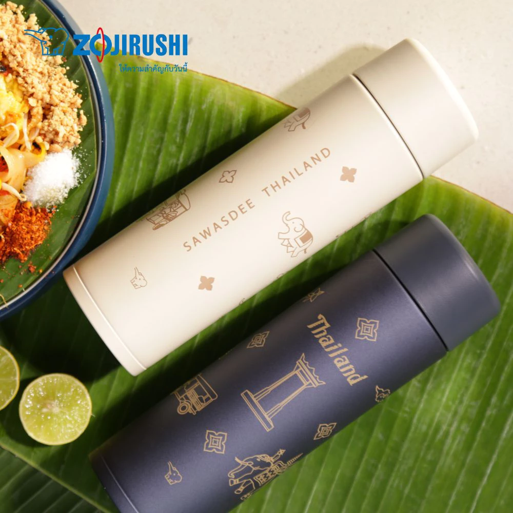 Zojirushi Twist Open Mug กระติกน้ำสุญญากาศ เก็บความร้อน/เย็น 0.48 ลิตร รุ่น SM-ZB48ESB *Limited Edition Only in Thailand thumbnail 5