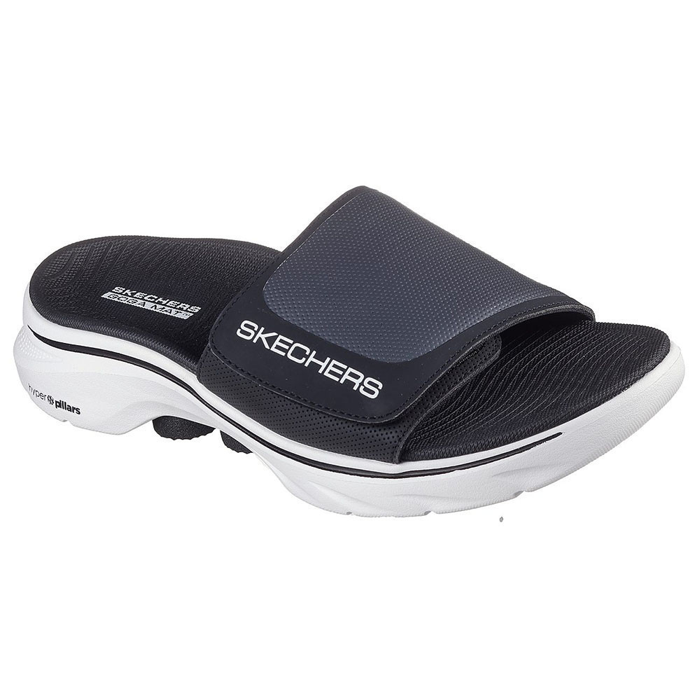 Skechers สเก็ตเชอร์ส รองเท้าแตะผู้ชาย Men On-The-Go GOwalk 7 Sandal Sandals Sandals - 229296-BKW