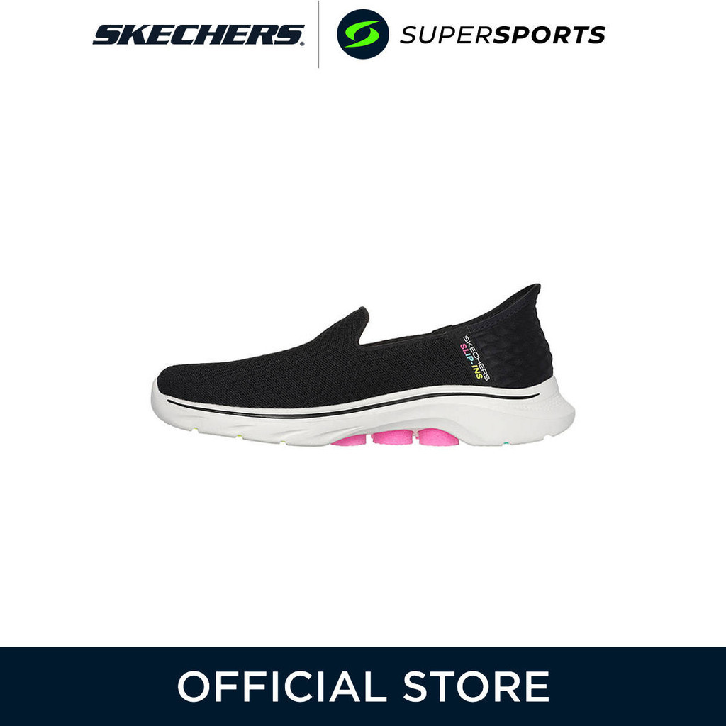 SKECHERS Slip-ins®: GO WALK 7™ - Daley 125228-BKHP รองเท้าผู้หญิง