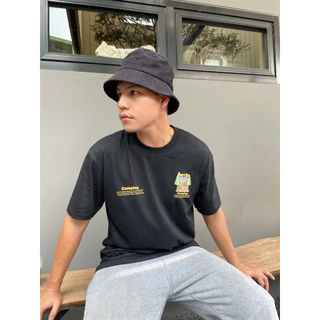 VINTAGE FACTORY เสื้อยืด Cotton100% BURRITO - เทคนิคซิลค์สกรีน สีจมลงเนื้อผ้าติดแน่นทนนาน