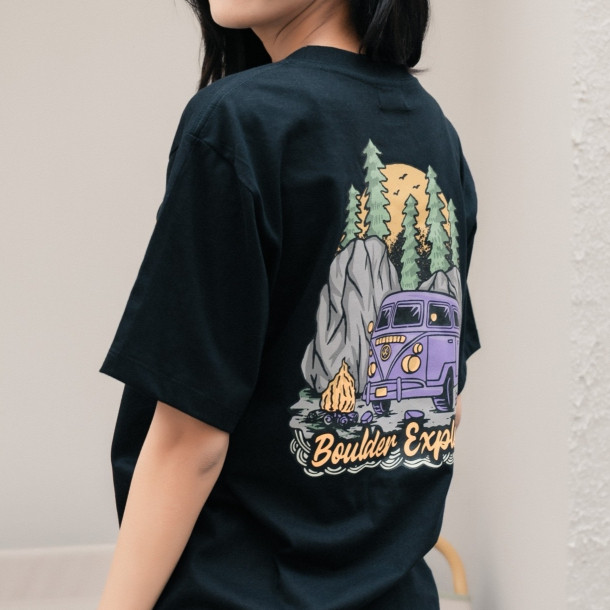 (พร้อมส่ง) เสื้อยืด VAN BOULDER EXPLORER - ผ้า Cotton100%