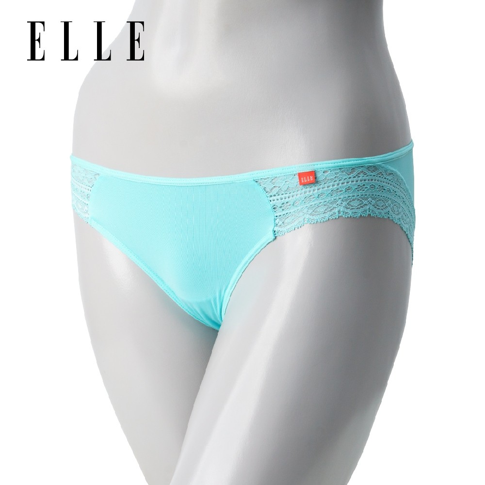 ELLE กางเกงในแบรนด์ดัง ของแท้ เกรดA ทรง Bikini  ผ้าไมโครเนื้อนุ่มแต่งลูกไม้ รุ่น LU6733
