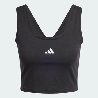 adidas ไลฟ์สไตล์ เสื้อกล้ามผ้าฝ้าย Essentials Small Logo Lifestyle ผู้หญิง สีดำ JE1321